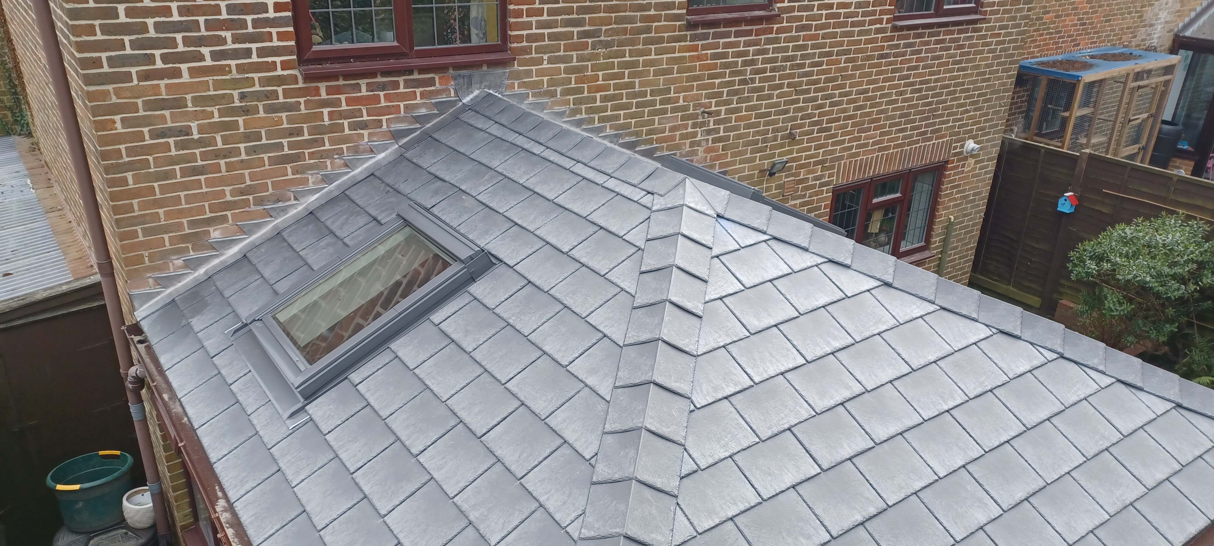 Warm Roof Install Grey Tiles